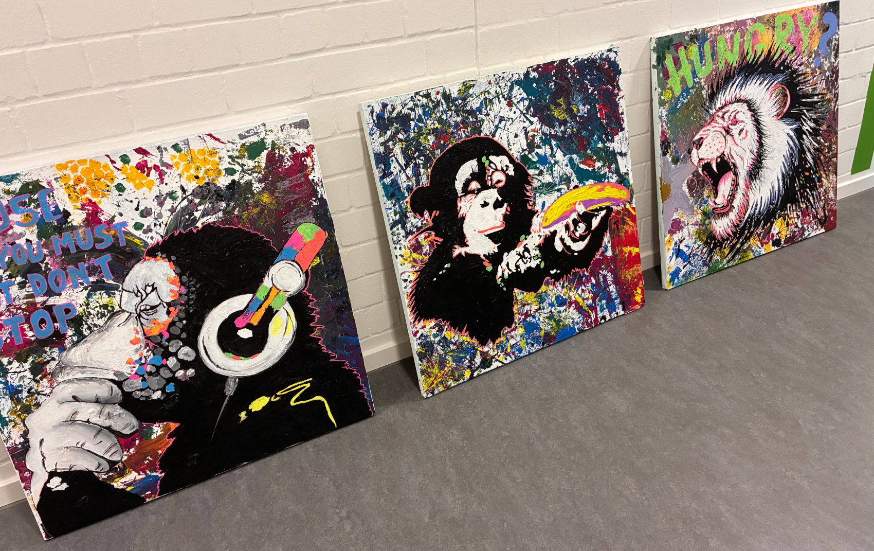 Die drei fertigen Werke